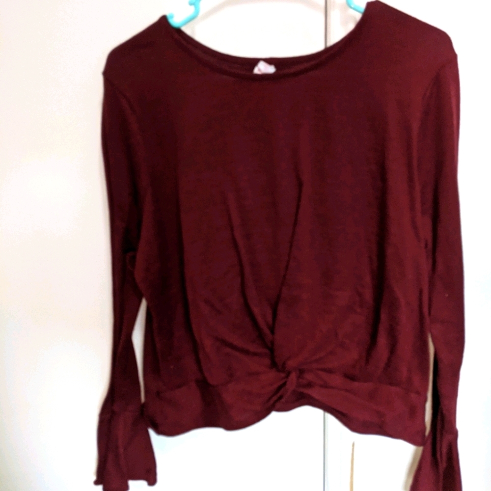 Burgundy long sleeve